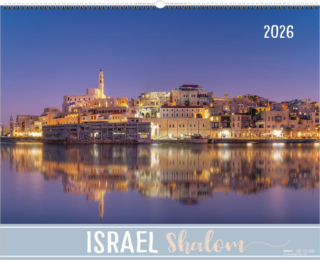 Wandkalender - Israel Shalom 2026 - Wandkalender