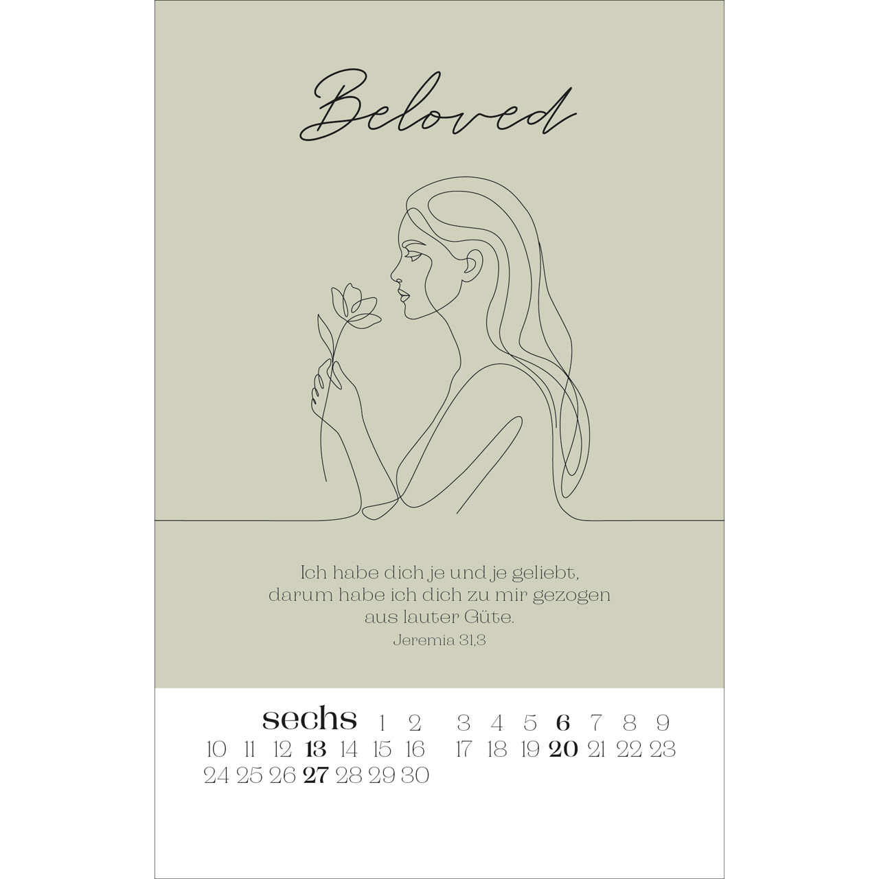 Postkartenkalender - Wonderfully made 2027