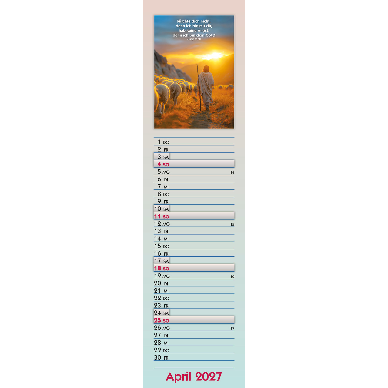 Terminkalender - Viel Glück und viel Segen auf all deinen Wegen 2027