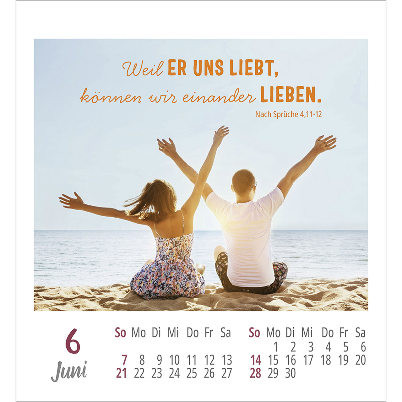 Aufkleberkalender - Frei sein & leben 2026