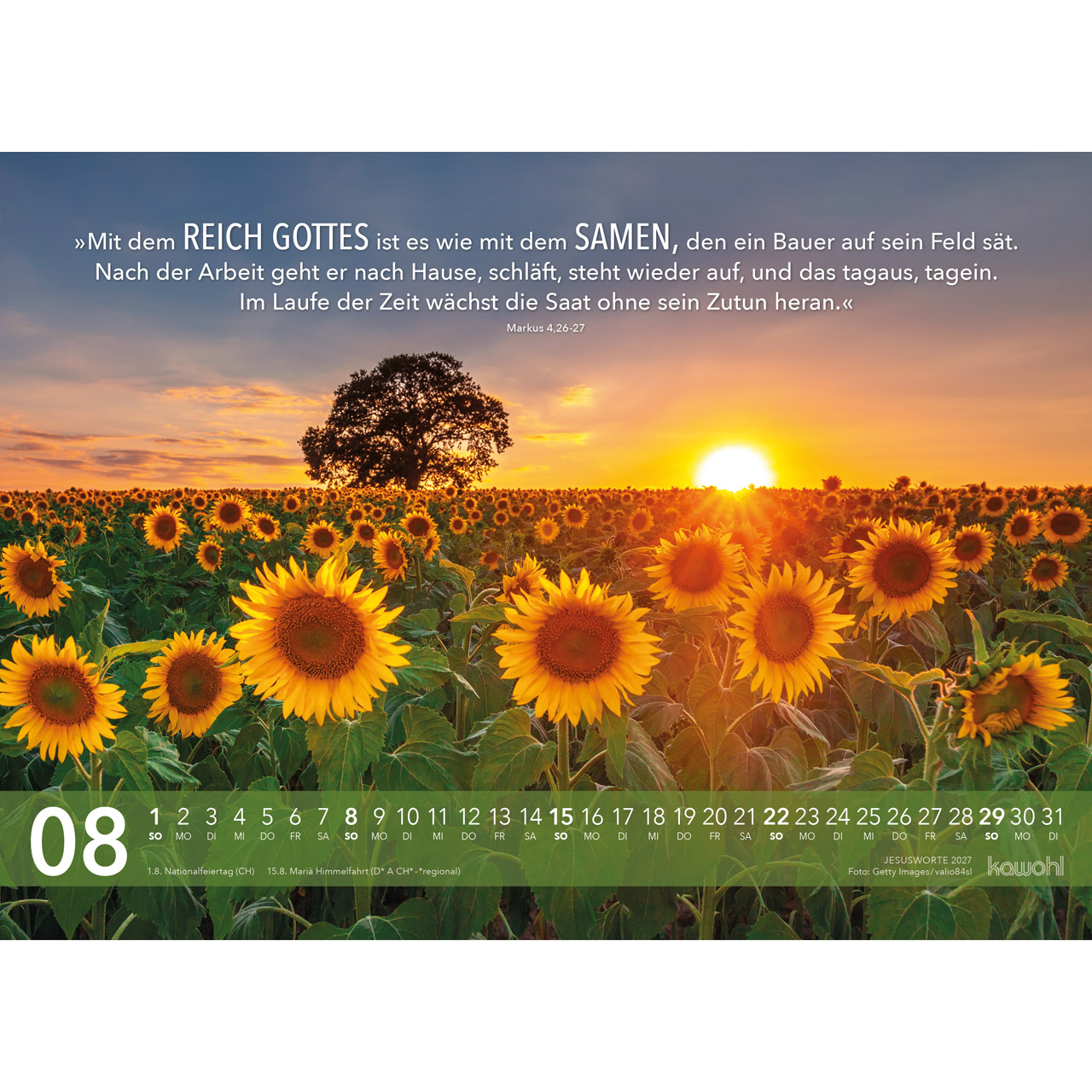 Wandkalender - Jesus Worte 2027