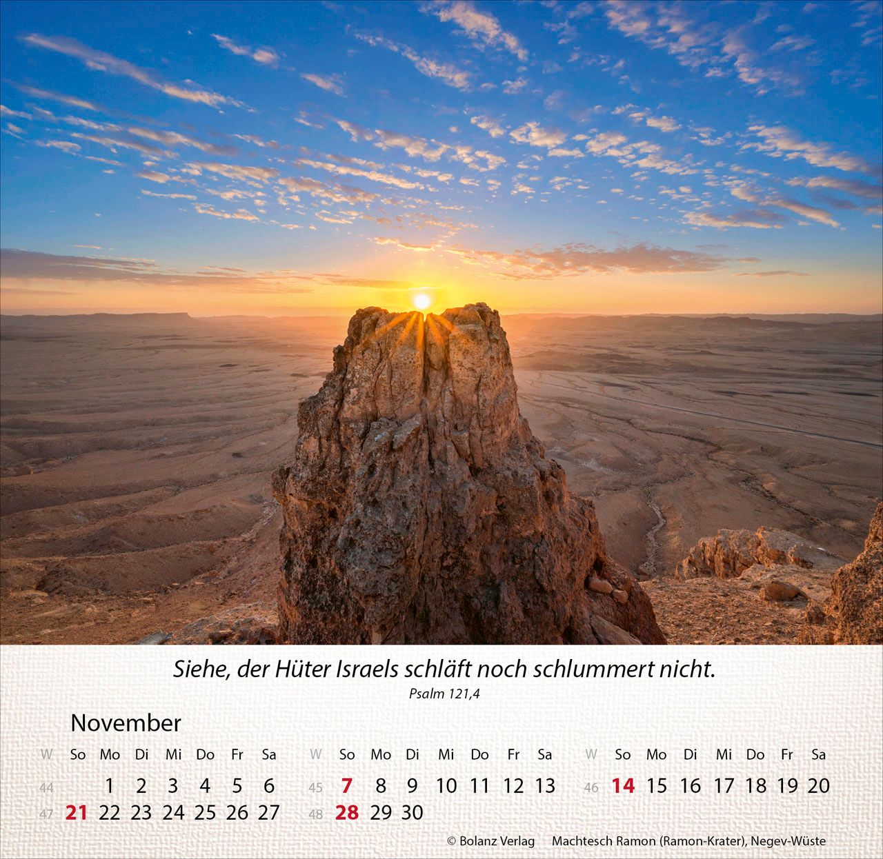 Tischkalender - Israel Shalom 2027