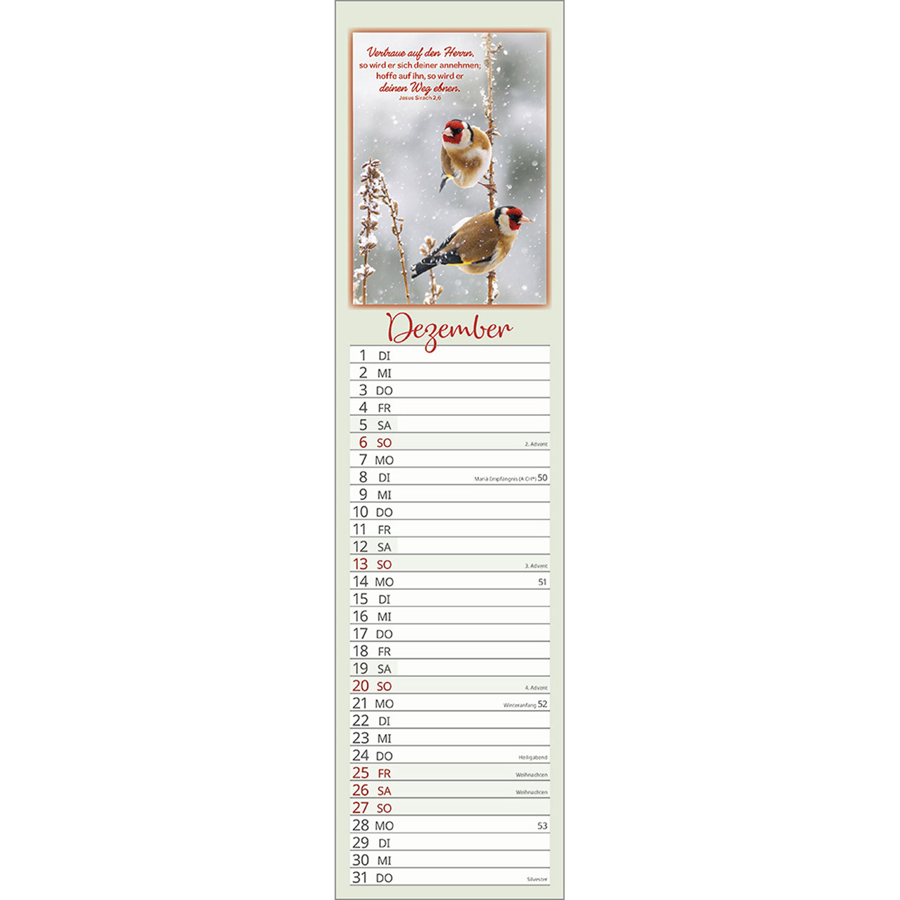 Terminkalender - Beflügelt und gehalten 2026
