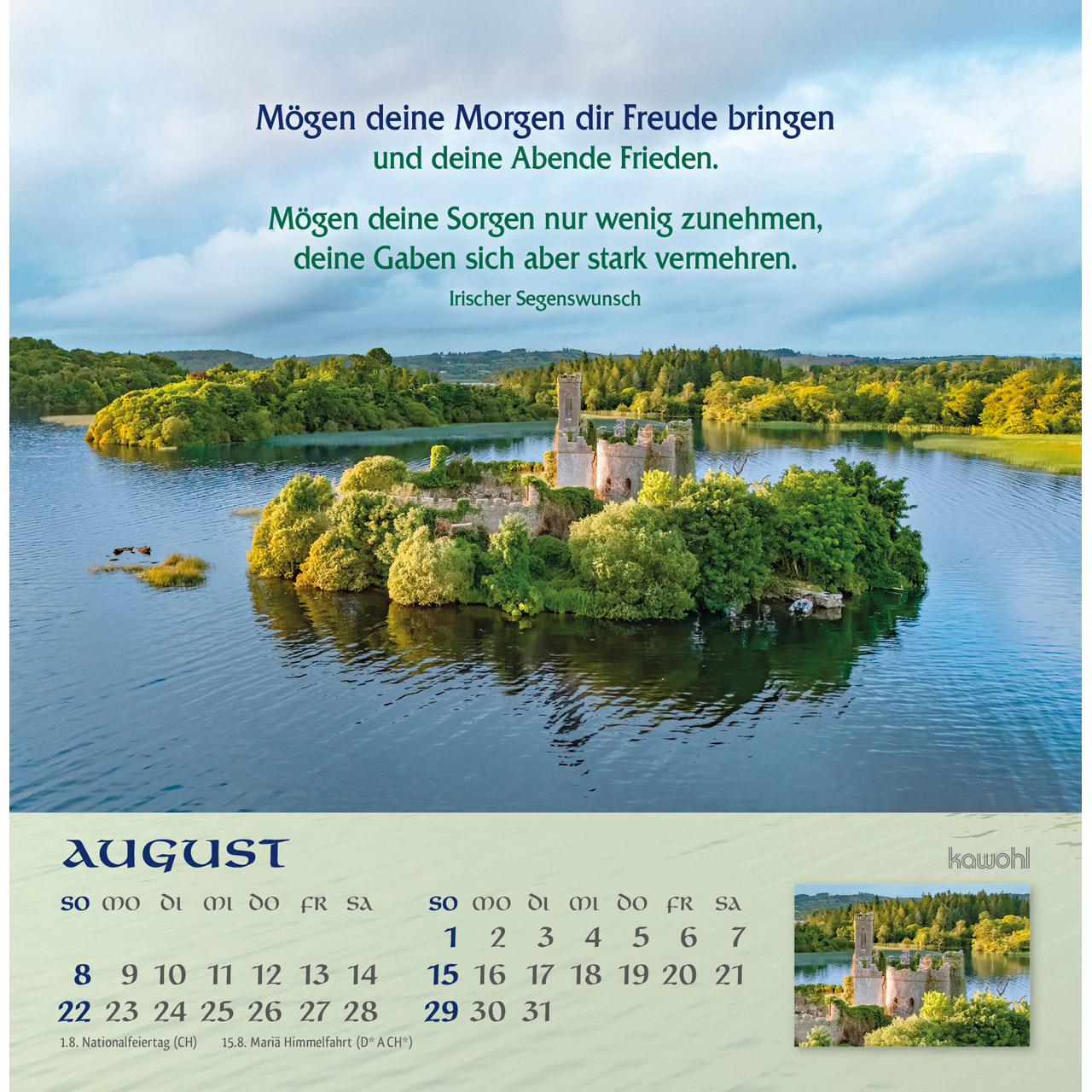 Postkartenkalender - Möge Gott deinen Weg segnen 2027