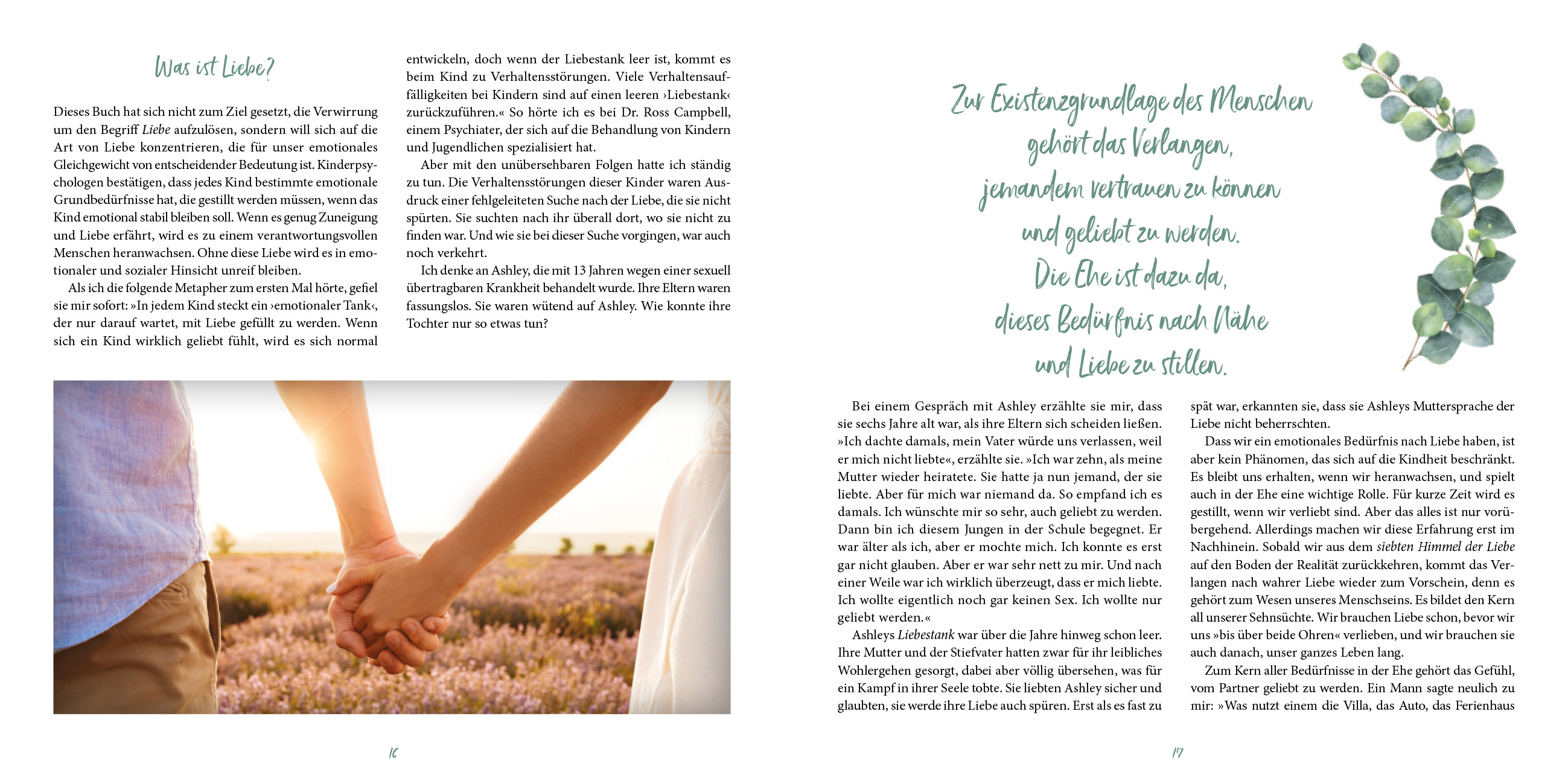 Geschenkbuch - Die 5 Sprachen der Liebe - Blätter
