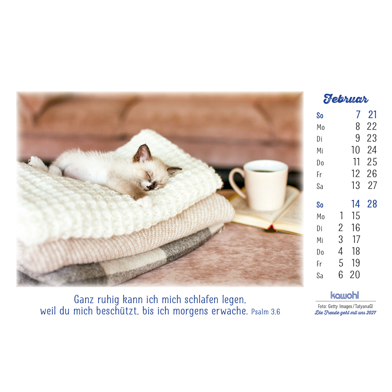 Aufstellkalender - Die Freude geht mit uns 2027
