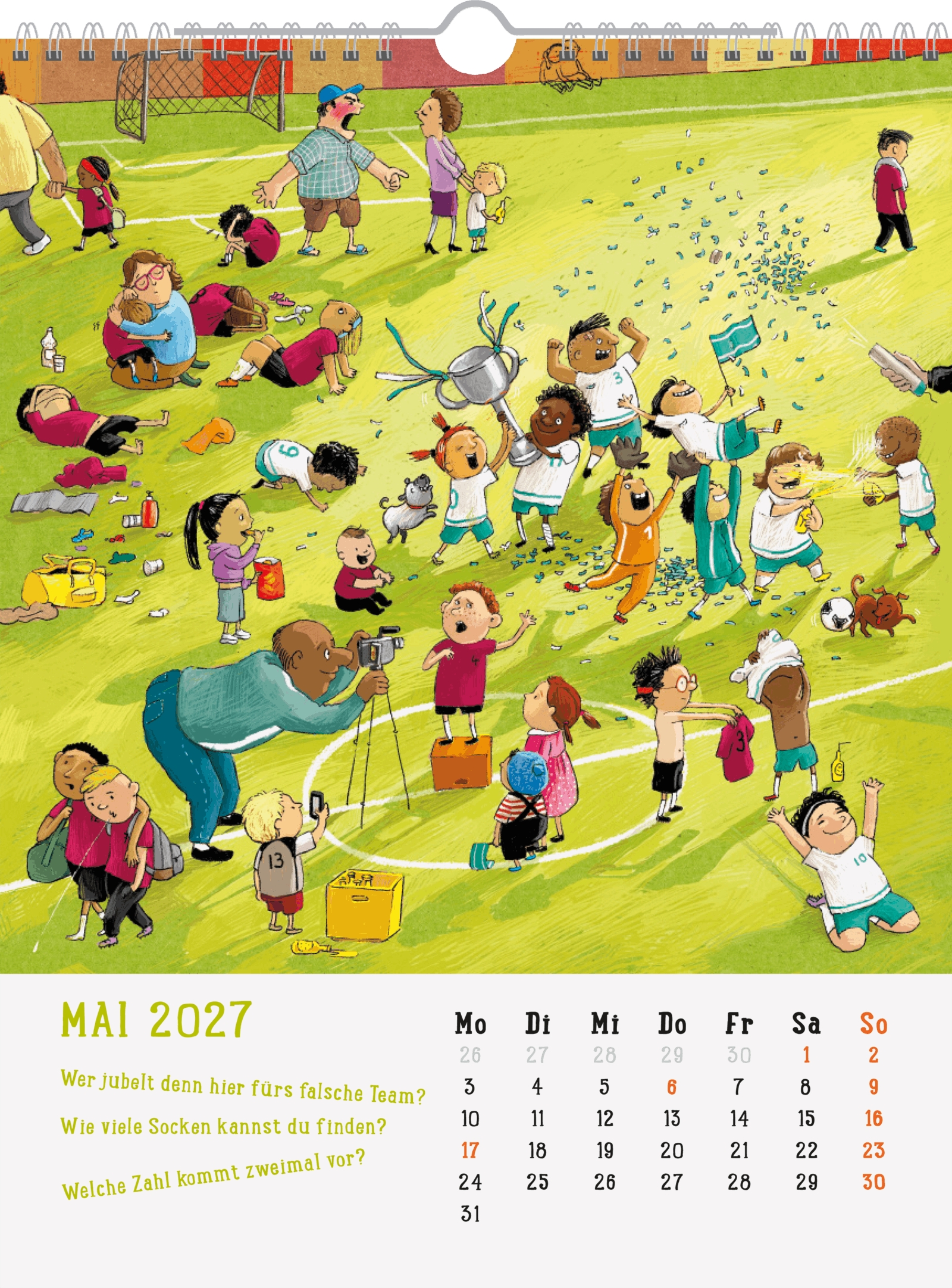 Wandkalender - Mein Wimmel-Suchspaß Kinderkalender 2027