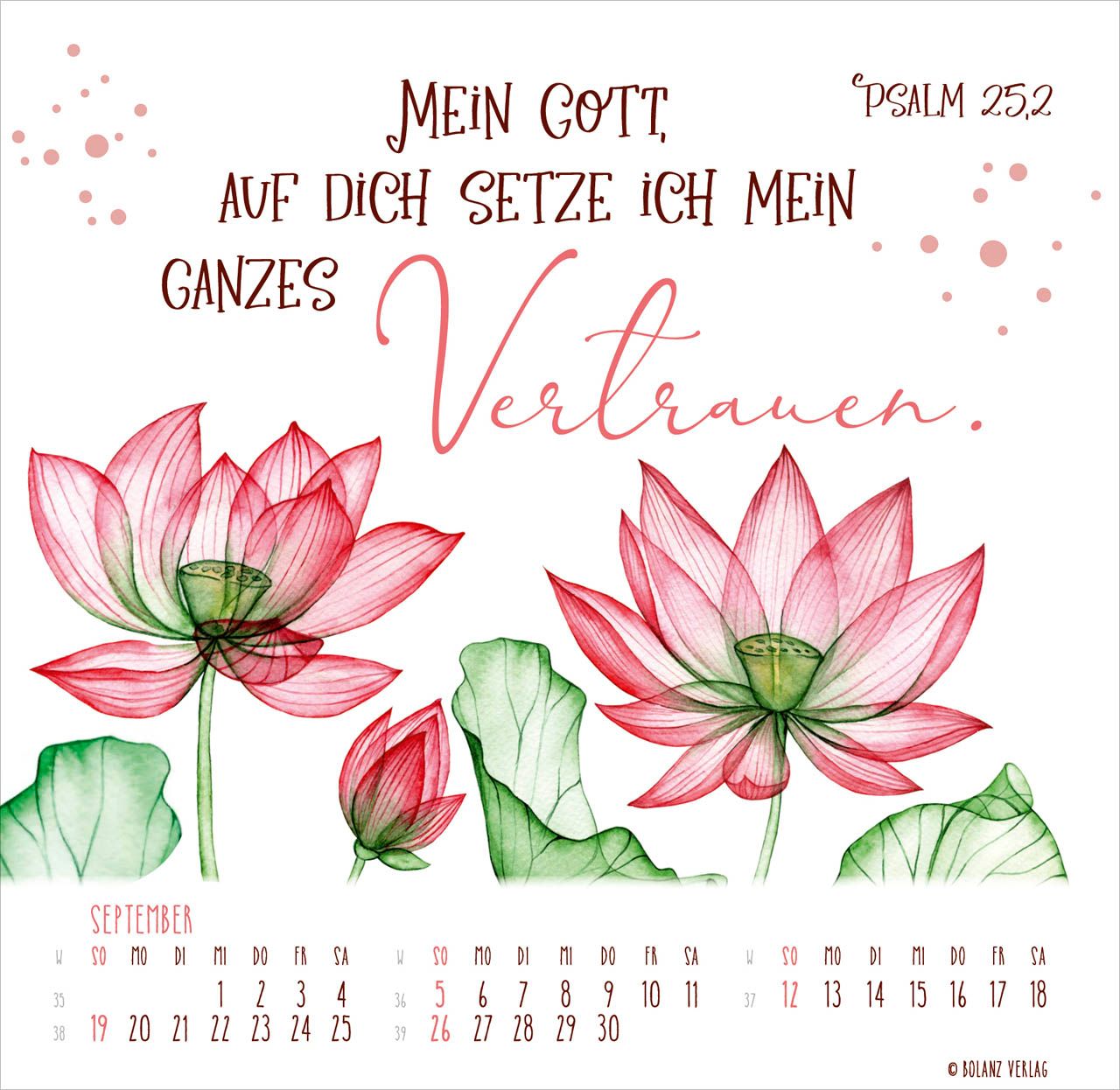 Tischkalender - Getragen durch alle Zeiten 2027 Tischkalender
