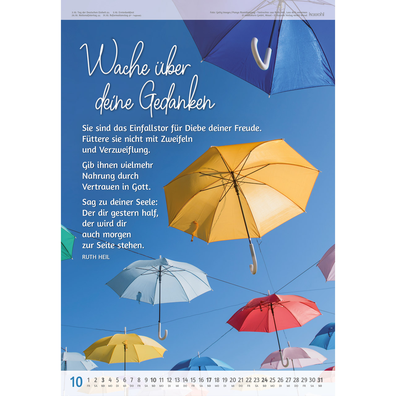 Wandkalender - Du bist so wertvoll 2027