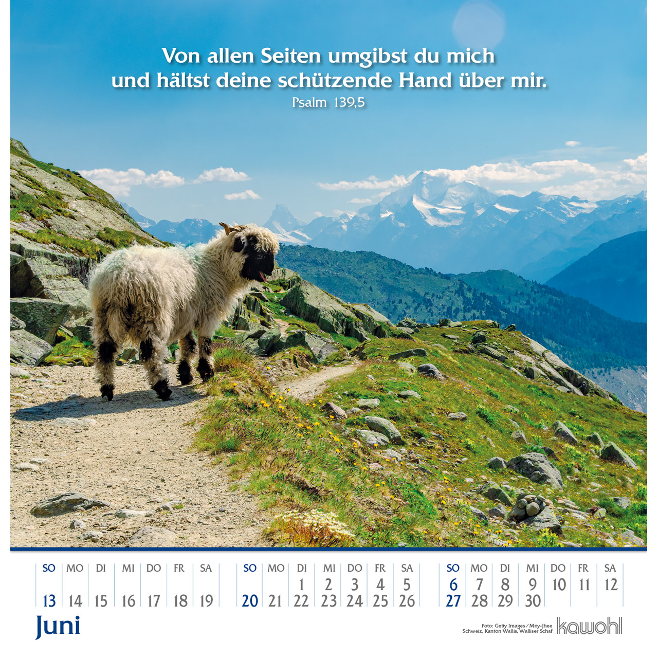 Wandkalender - Glanz der Berge 2027