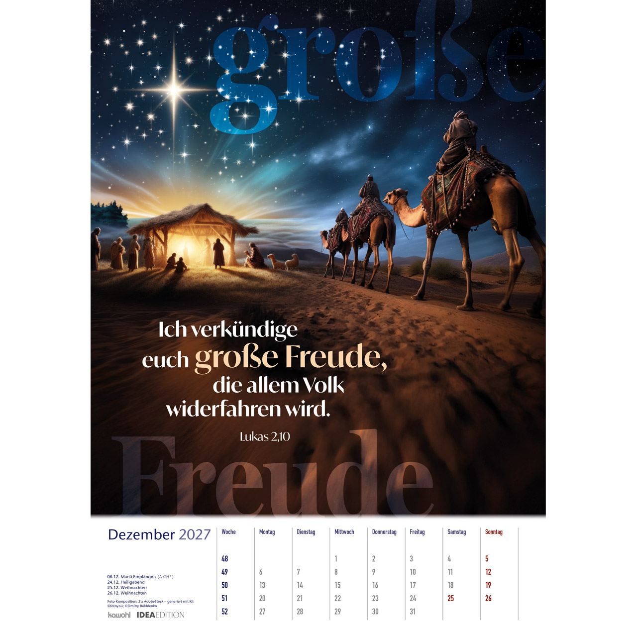 Posterkalender - Auf seinem Weg 2027