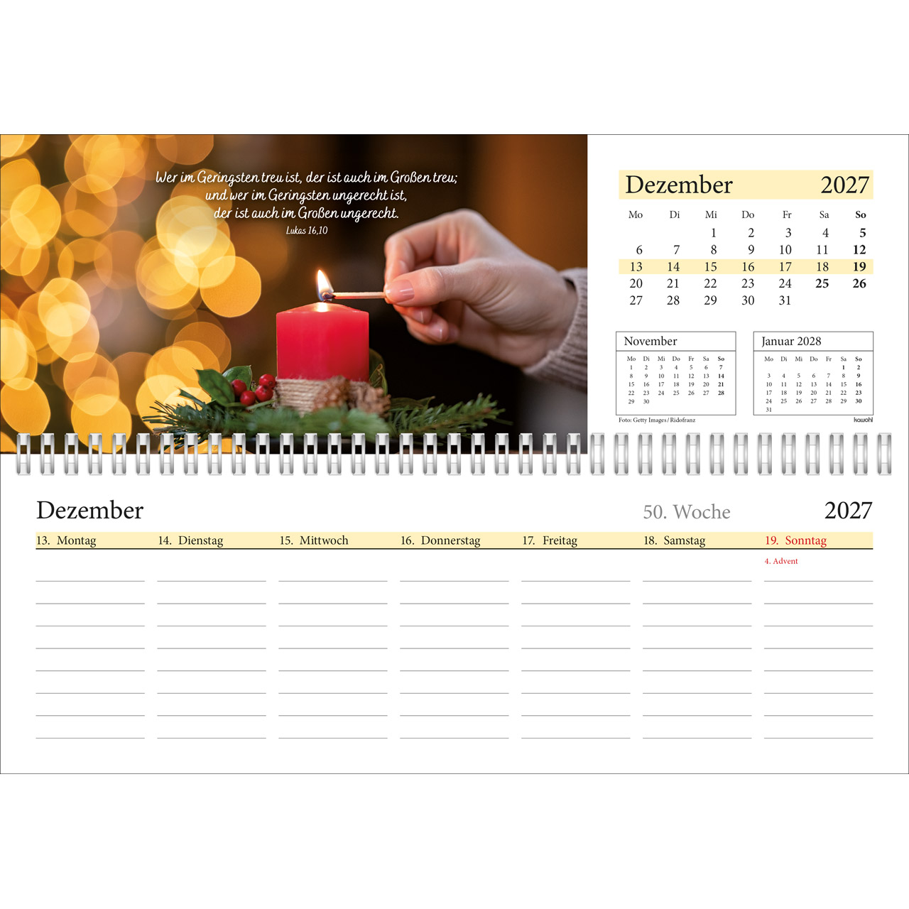 Tischkalender - In deine Hand leg ich den Tag 2027