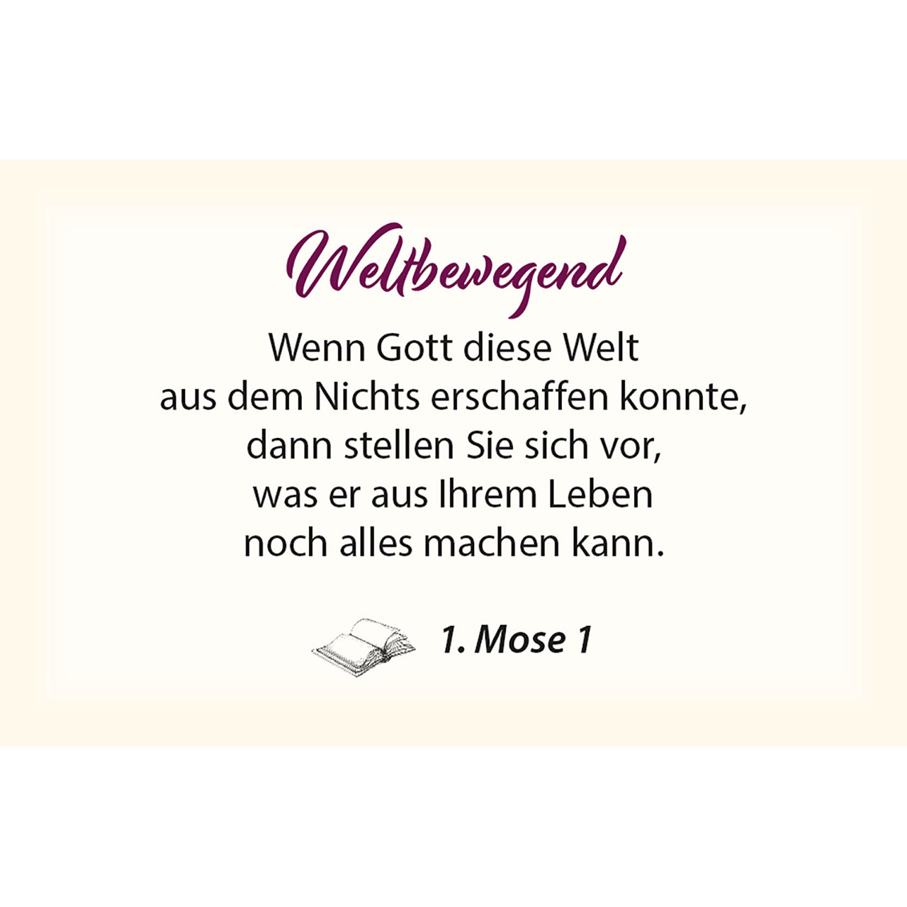 Karten-Box Kunststoff - So lebt sich's täglich gut - Blumenstrauß Tasse Buch Tulpen