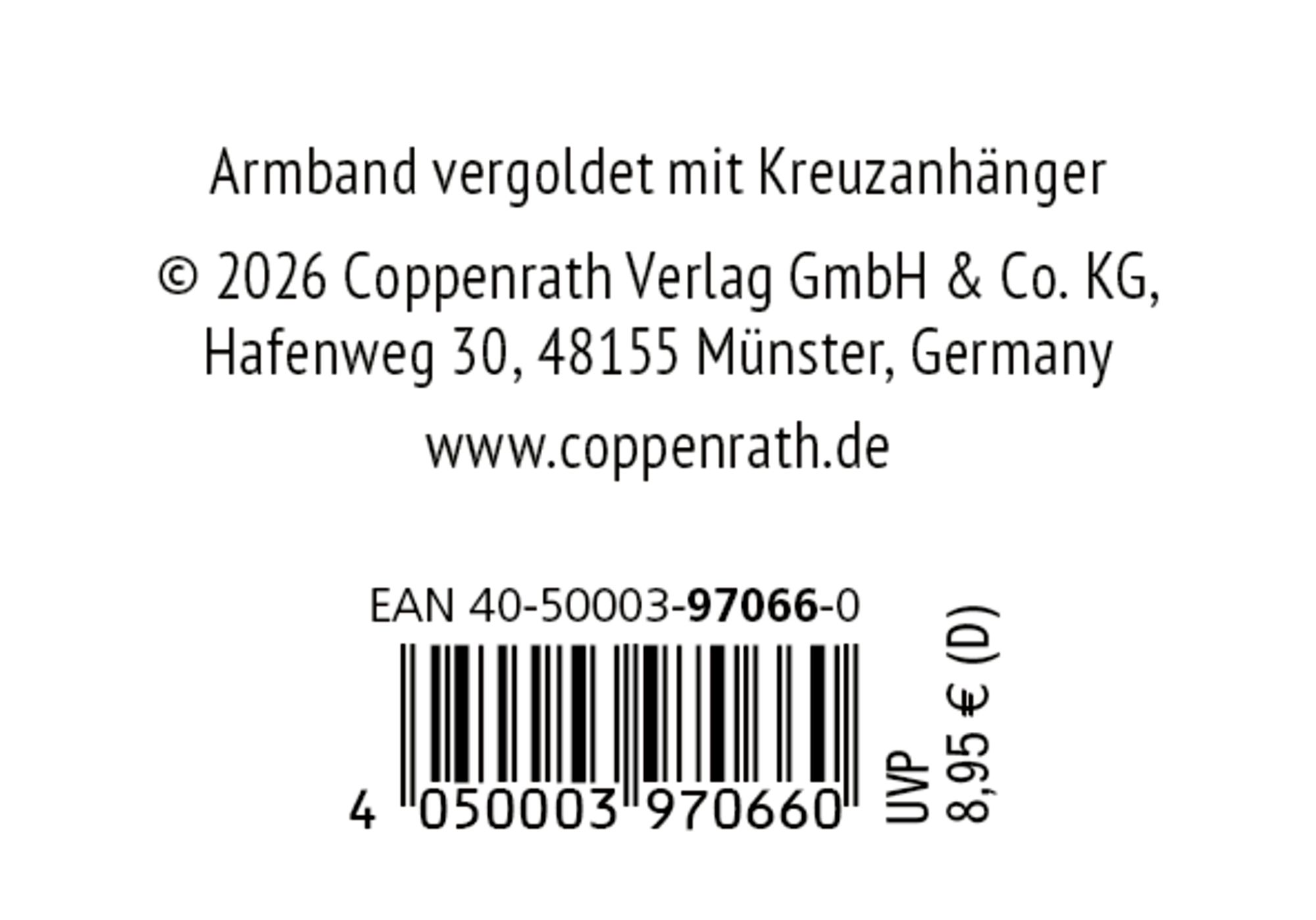 Armband - Armband mit Kreuzanhänger