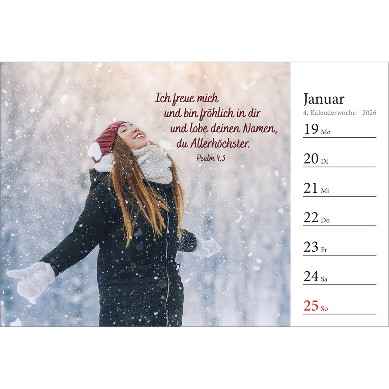 Tischkalender - In deine Hand stell ich den Tag 2026