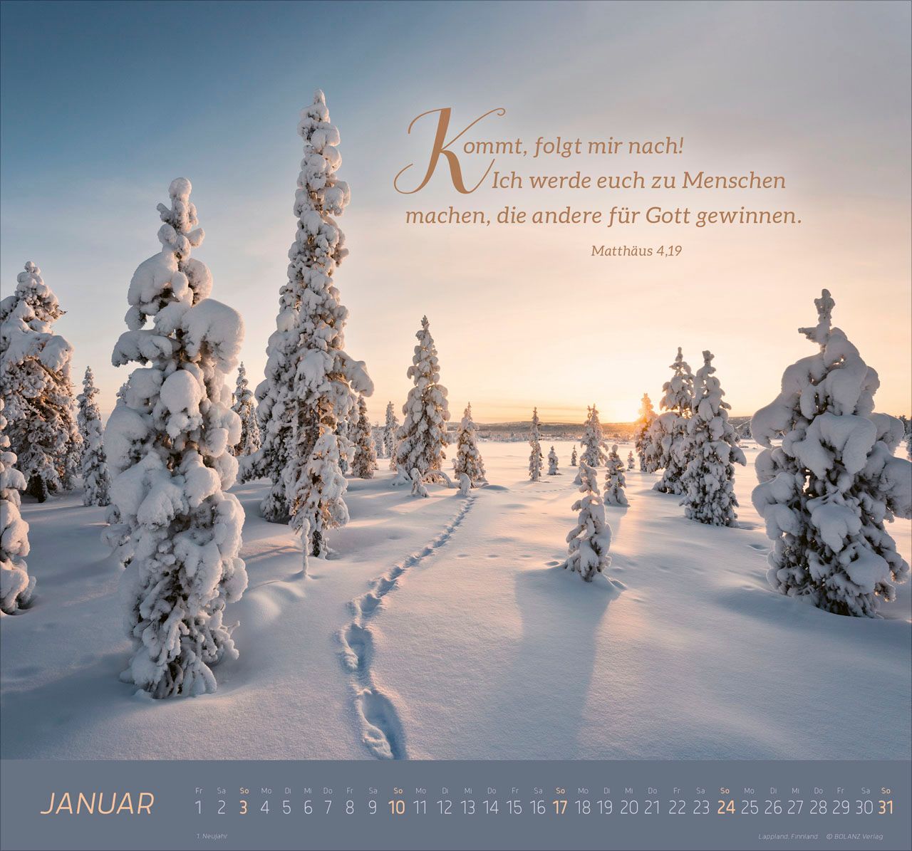 Wandkalender - Ich bin der Weg 2027 Wandkalender