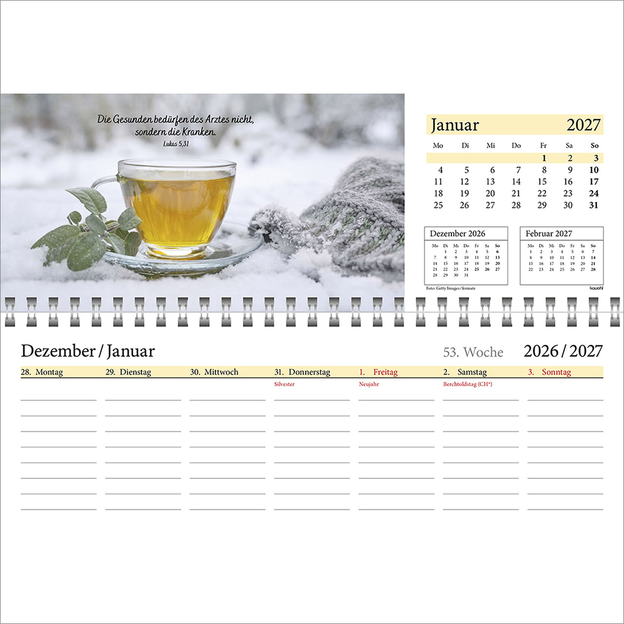 Tischkalender - In deine Hand leg ich den Tag 2026