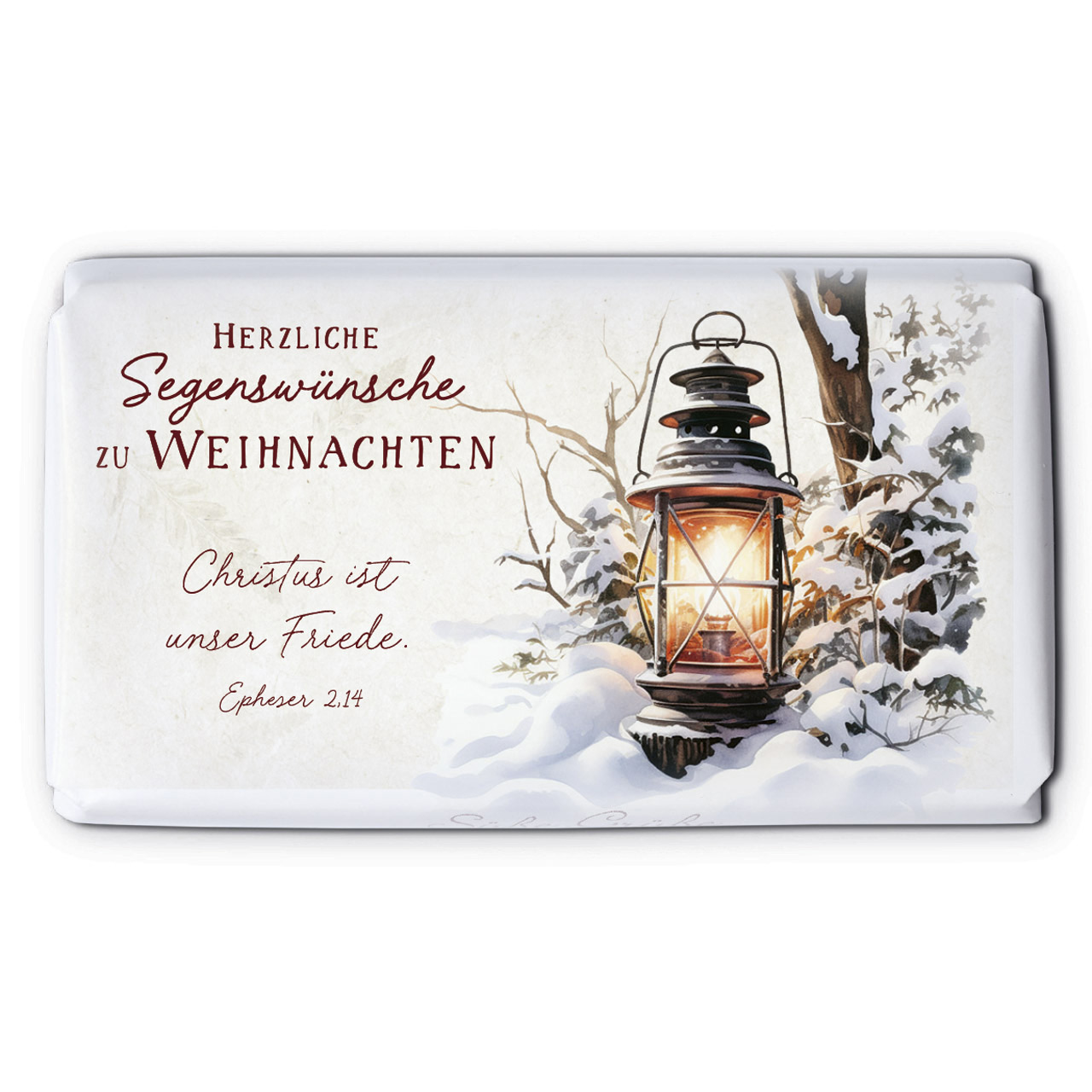 Schokolade 'Herzliche Segenswünsche zu Weihnachten' 40g