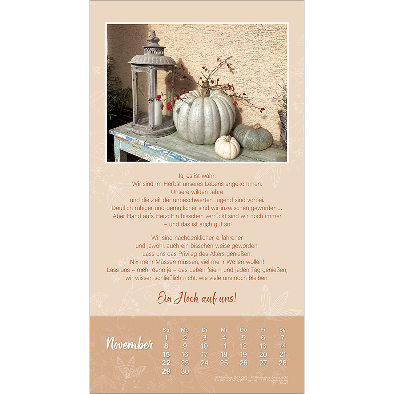 Wandkalender - Schön, dass es dich gibt 2026
