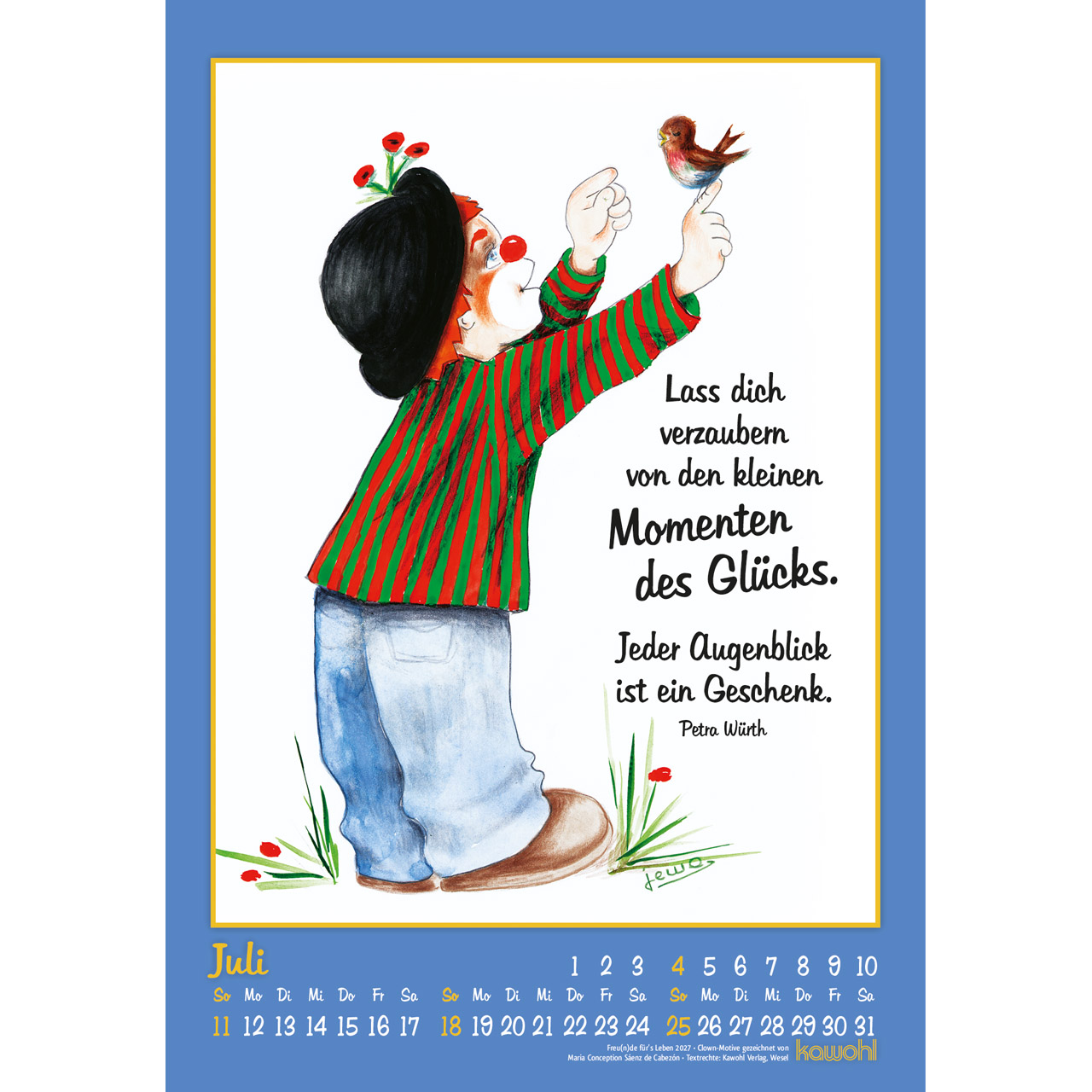 Wandkalender - Freu(n)de für's Leben 2027