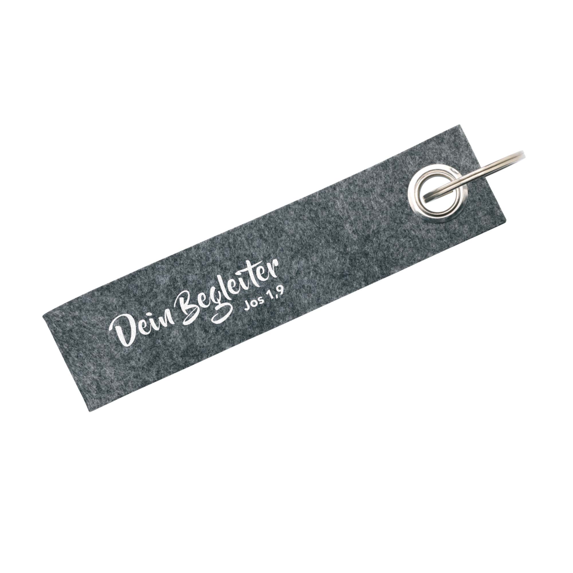 Schlüsselanhänger - Filz-Schlüsselanhänger dunkelgrau - Schlüsselanhänger Filz