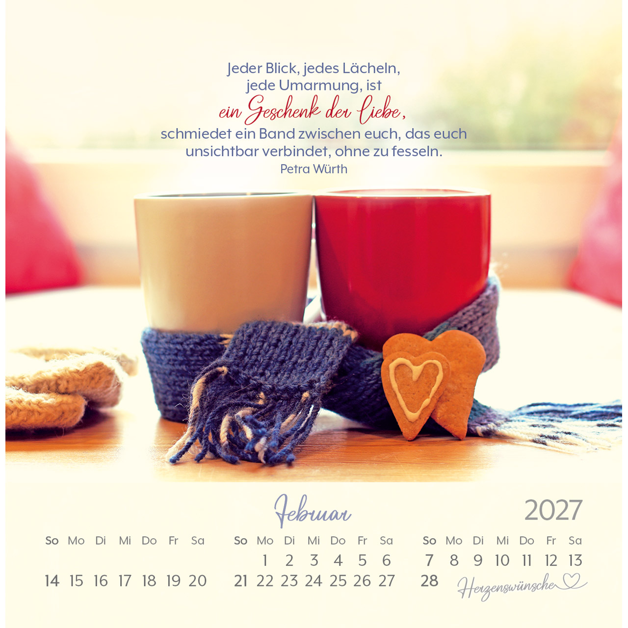 Postkartenkalender - Herzenswünsche 2027