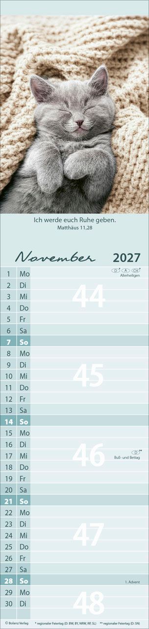 Terminkalender - Für Euch 2027 Streifenterminkalender