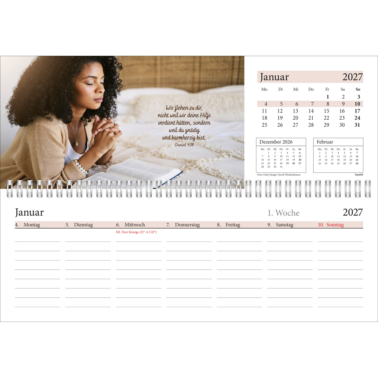 Tischkalender - In deine Hand leg ich den Tag 2027