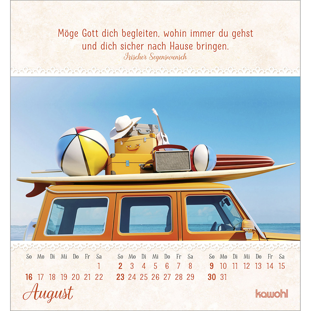 Tischkalender - Von Herzen ein gutes Jahr 2026