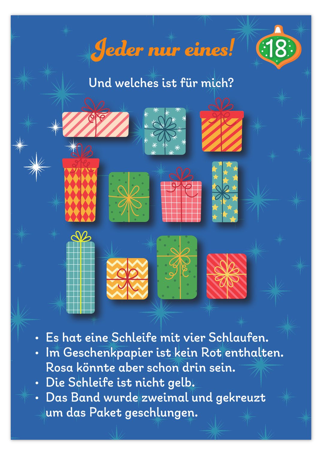 Adventskalender - Rätseladventskalender to go 9