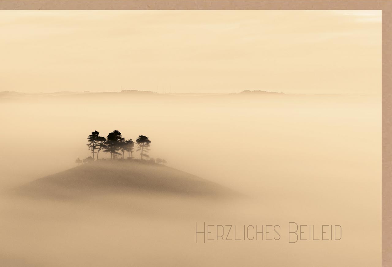 Faltkarte 'Herzliches Beileid'