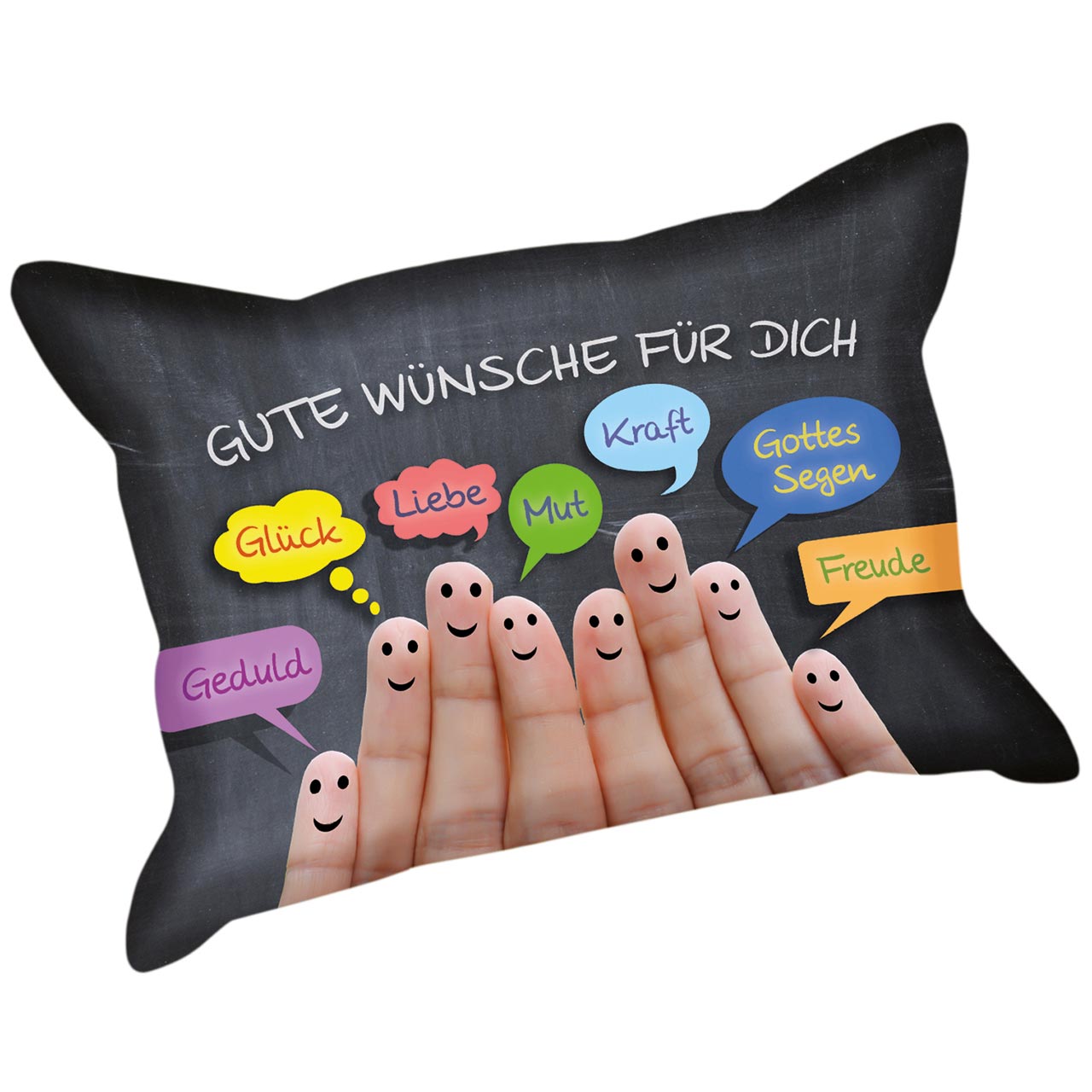 Scheibenschwamm - Gute Wünsche für dich - Finger / Sprechblasen