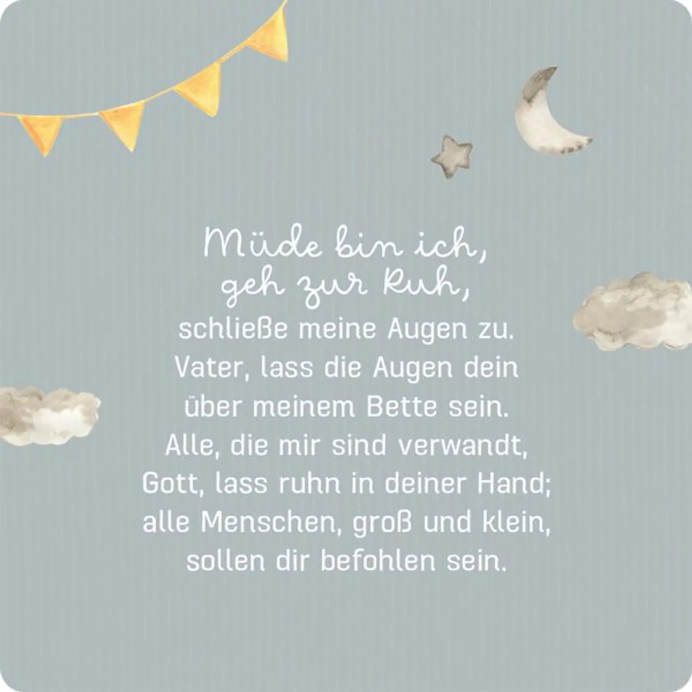 Karte - Meine ersten Gebete - Fuchs Blumen