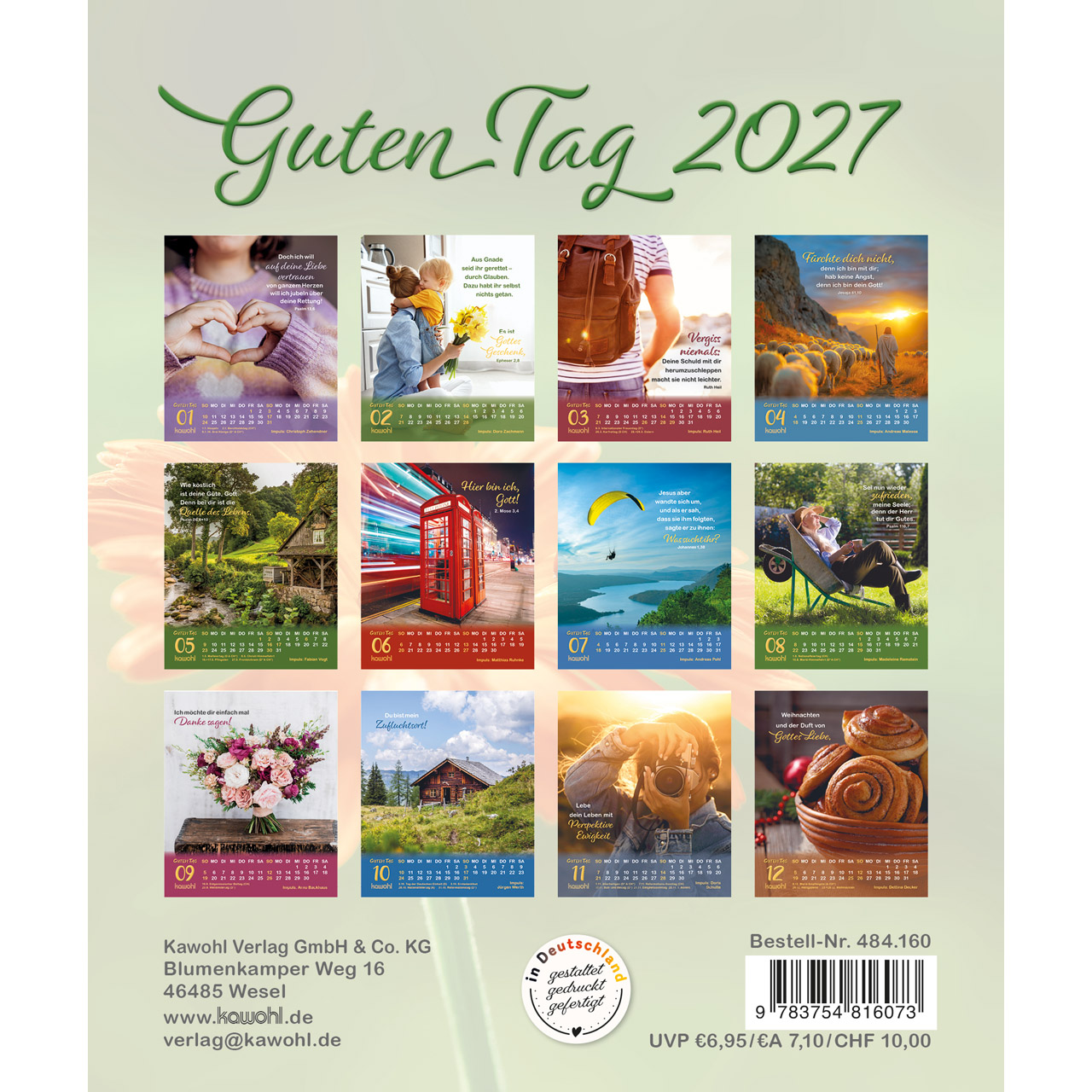 Postkartenkalender - Guten Tag 2027
