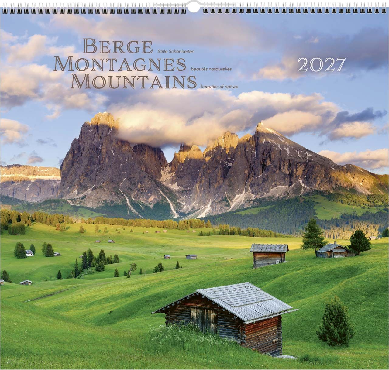 Wandkalender - Berge - Montagnes - Mountains 2027