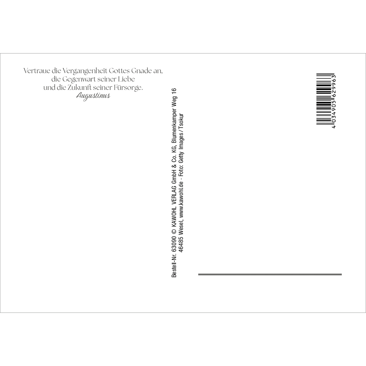 Postkarten - Gottes Segen zum Geburtstag - Pfingstrose pink