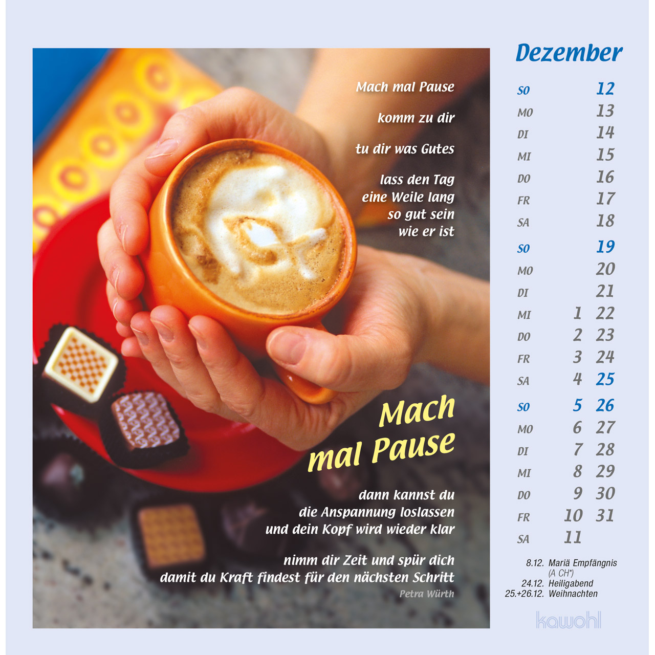 Postkartenkalender - Mit Hand und Fuß 2027
