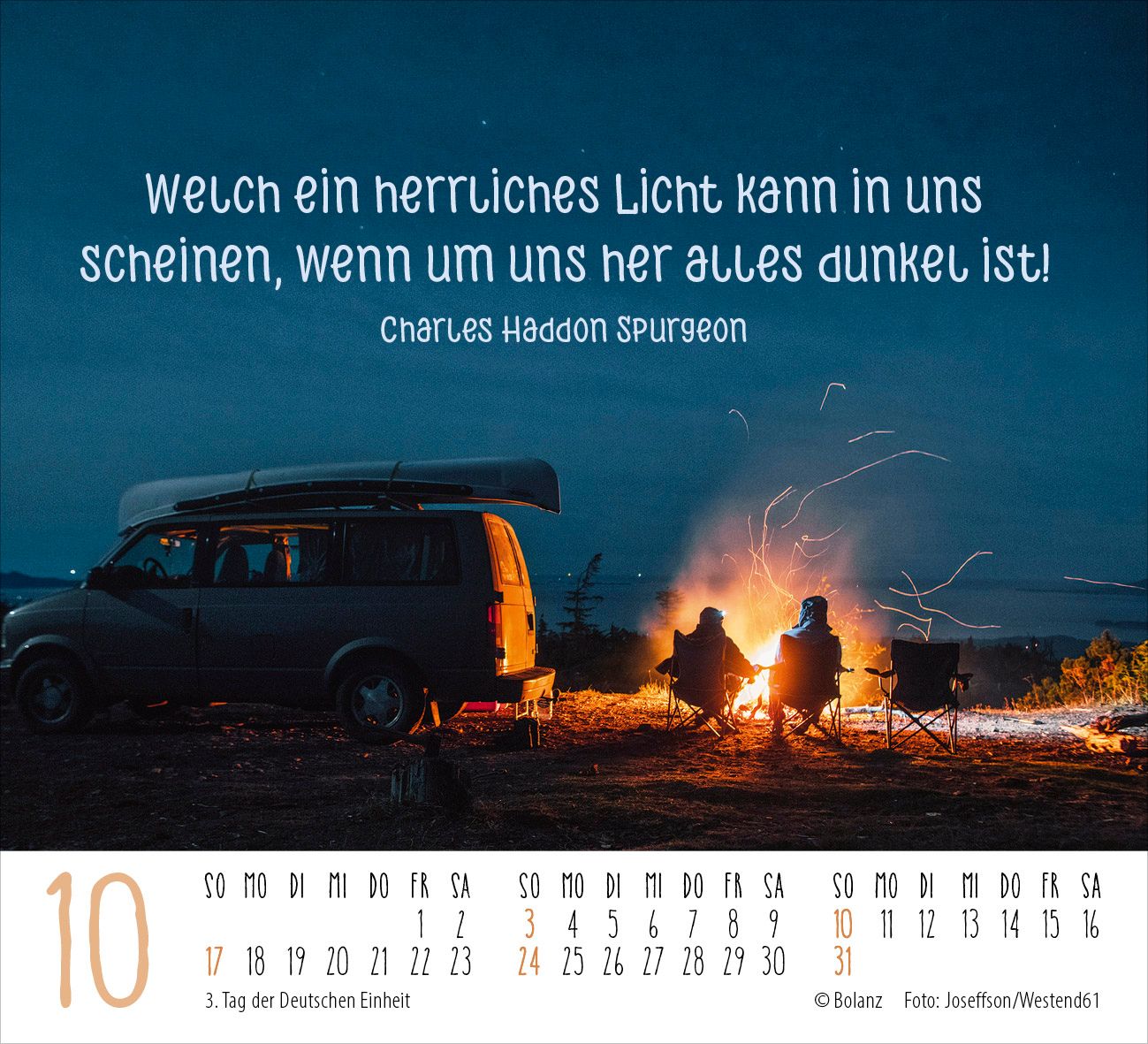 Aufstellkalender - Freiheit 2027 Minikalender