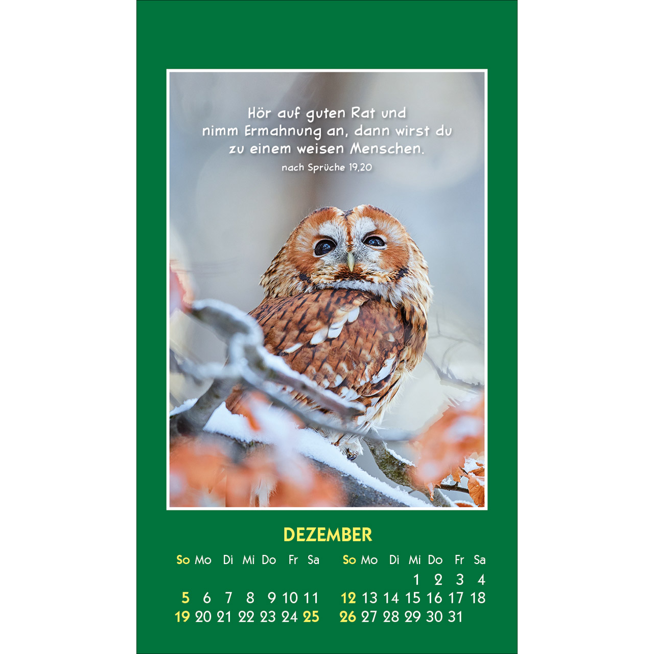 Aufkleberkalender - Hallo Du 2027
