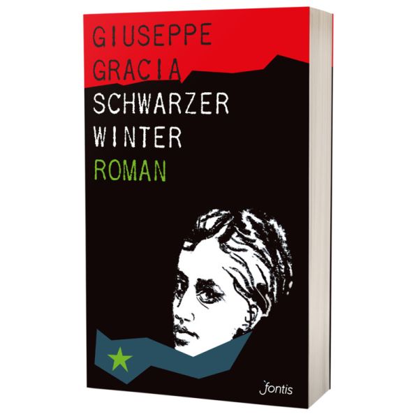 Buch - Schwarzer Winter - Gesicht Stern Schal
