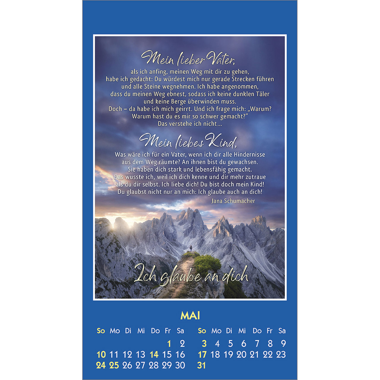Aufkleberkalender - Ein gutes Wort für Dich 2026