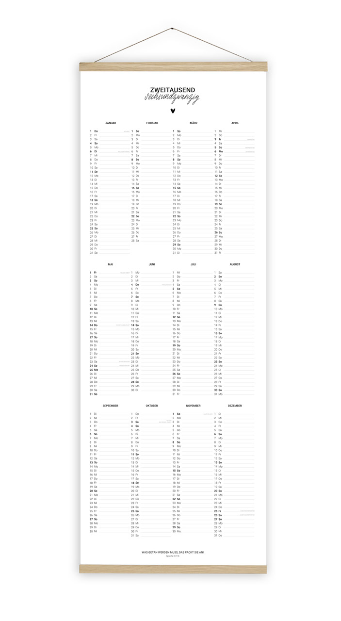 Poster - Poster 'Zweitausendsechsundzwanzig'