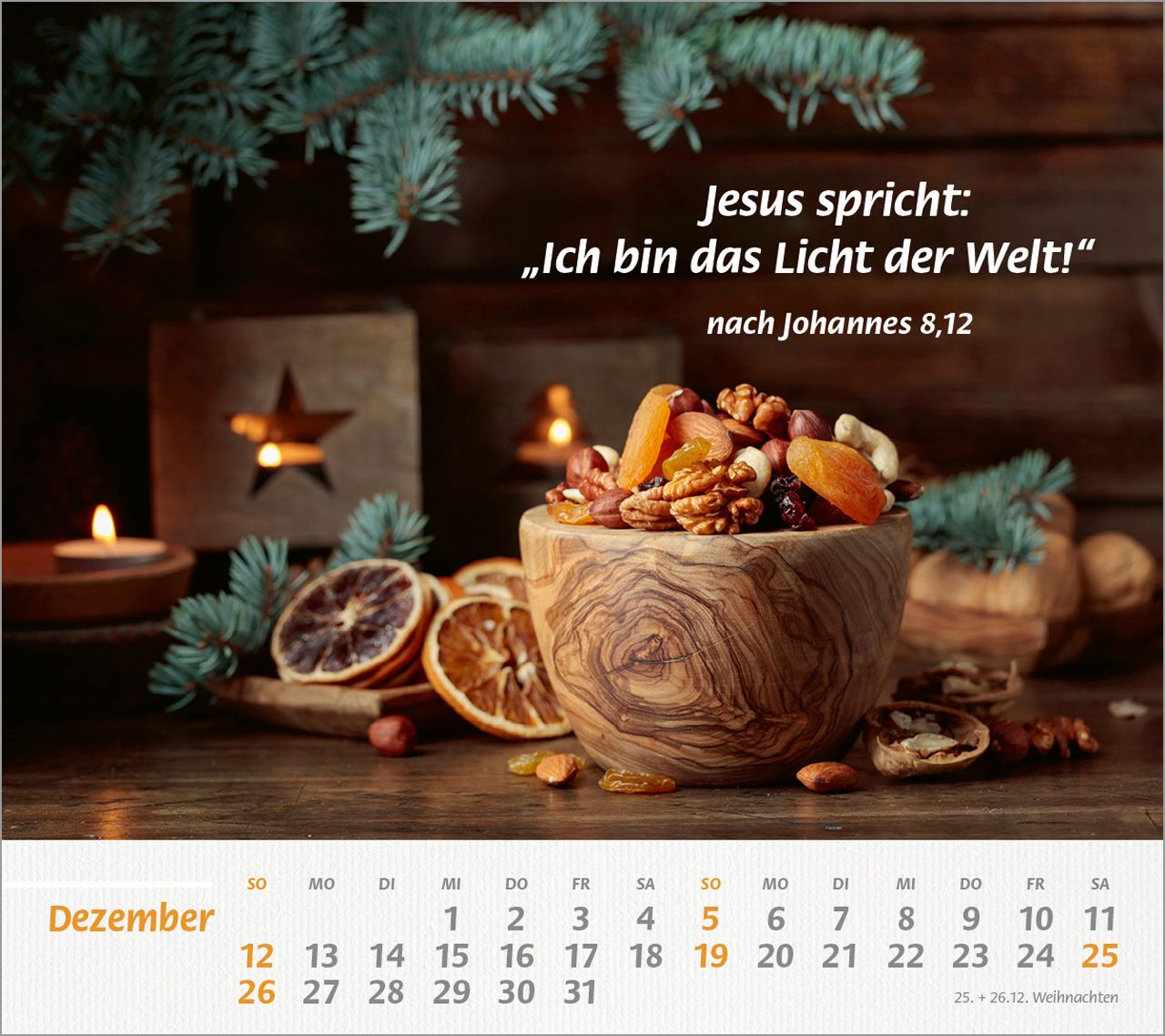 Tischkalender - Du bist meine Stärke 2027