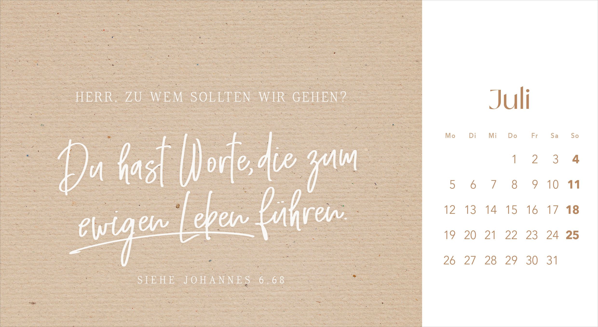 Tischkalender - Leben in seiner Gegenwart 2027
