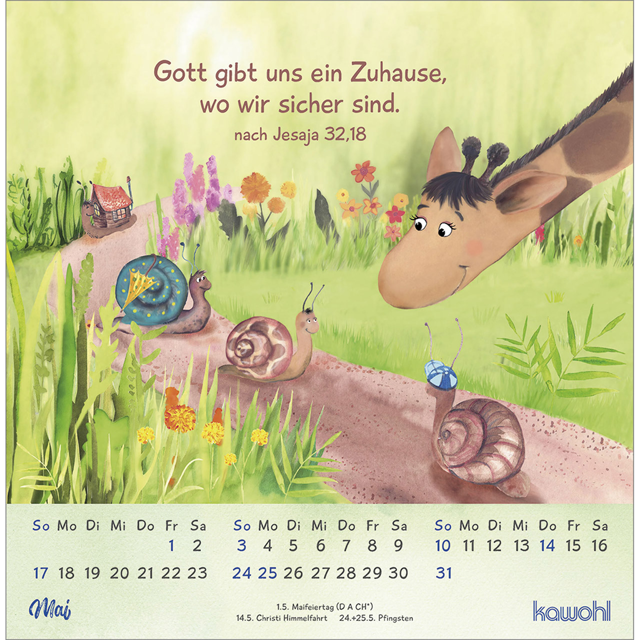 Postkartenkalender - Freu dich mit uns! 2026