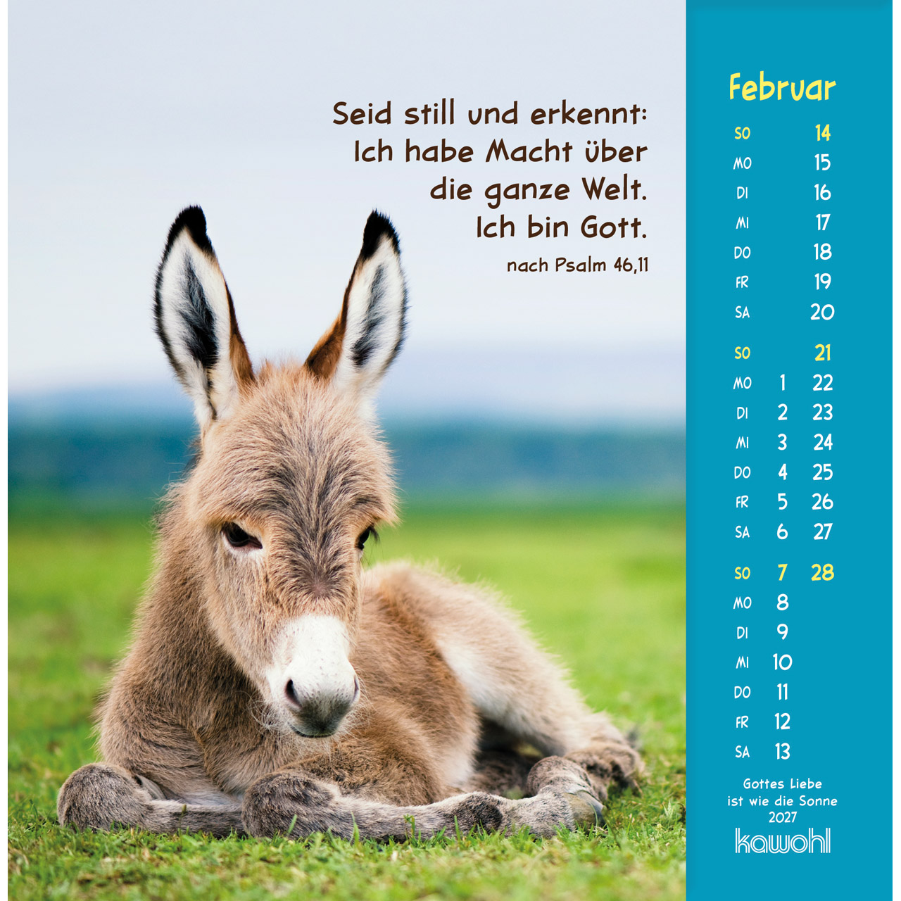 Postkartenkalender - Gottes Liebe ist wie die Sonne 2027