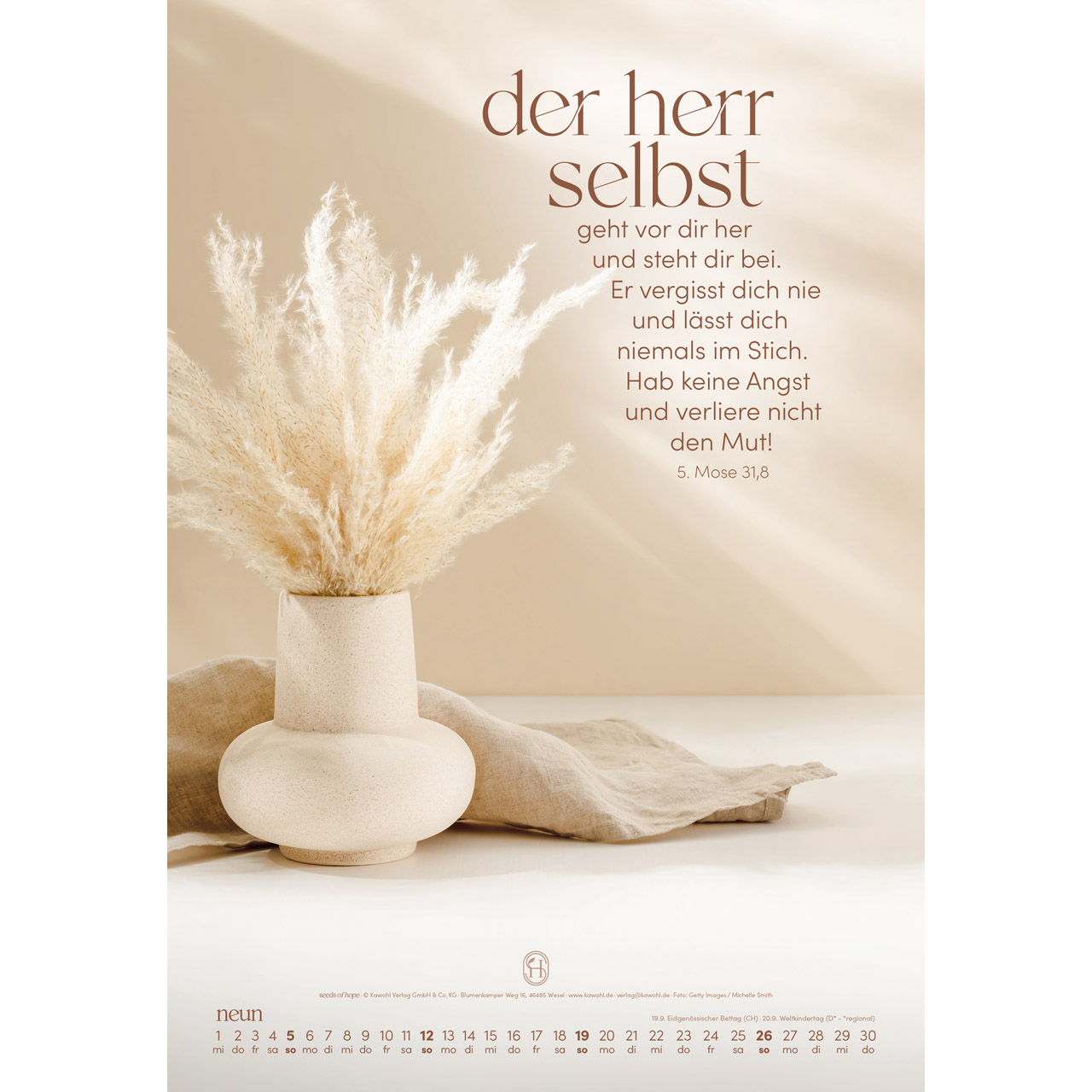 Wandkalender - Sein Wort. Dein Weg. 2027