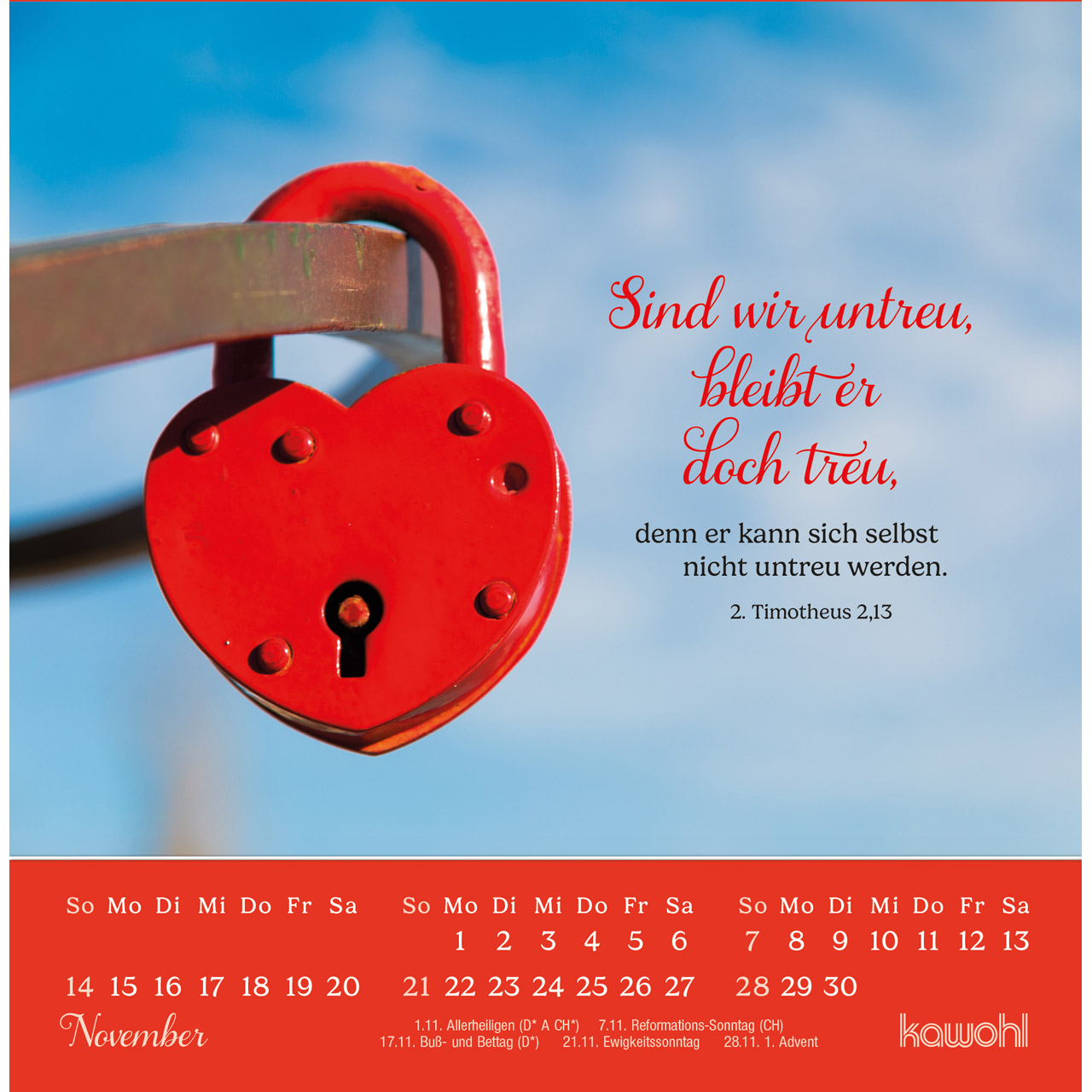 Postkartenkalender - Lieblingsworte für dich 2027