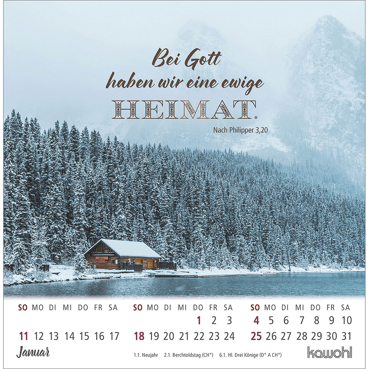 Postkartenkalender - Ankommen & leben 2026