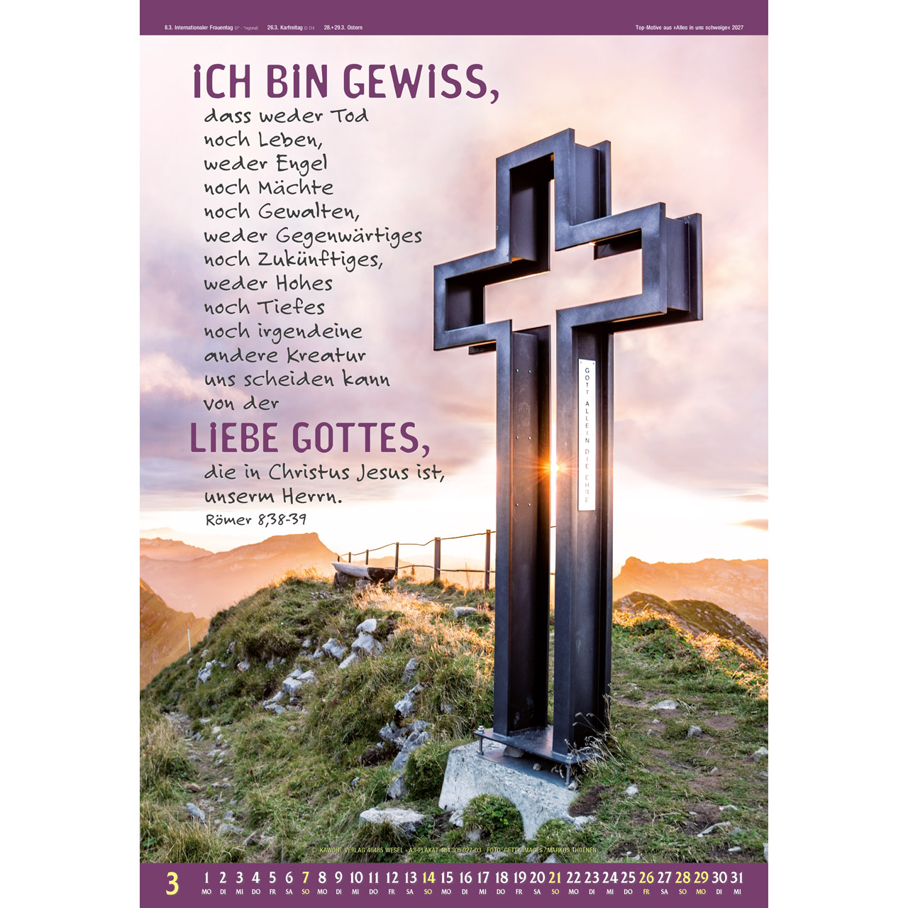 Posterkalender - Top-Motive aus Alles in uns schweige 2027